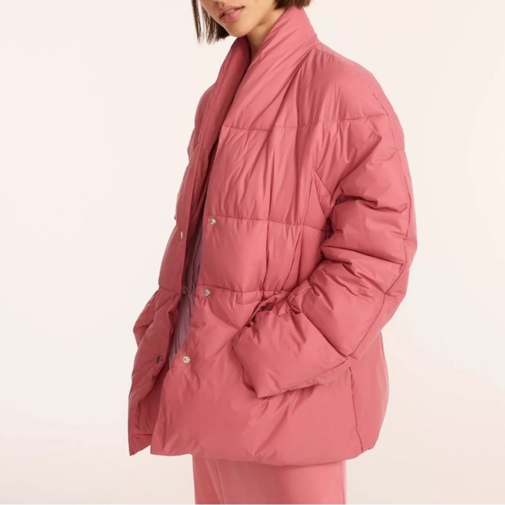 J. Crew Rose Petal Pink Alps Signature PrimaLoft Puffer Jacket Womens Size Small